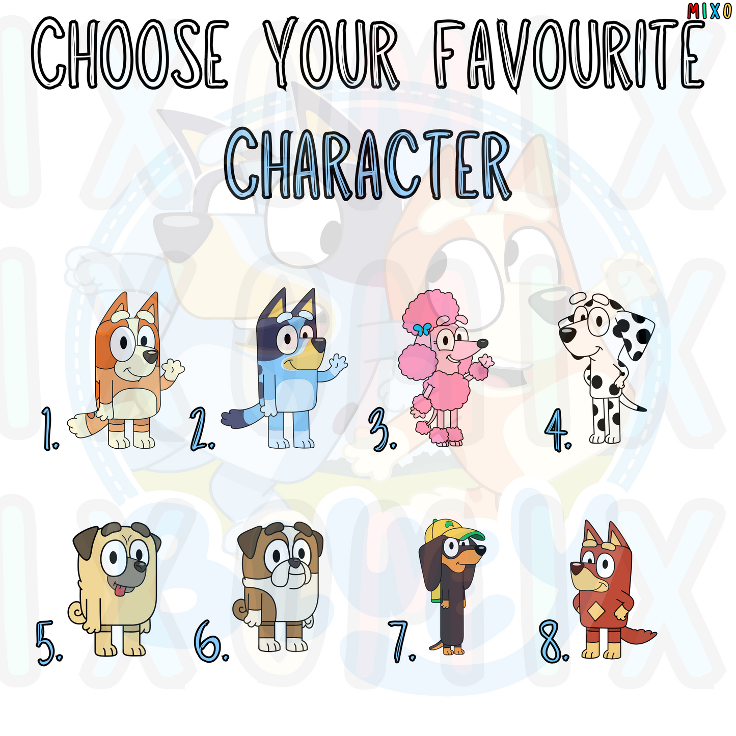 Personalised Bluey Metal Lunch Box – Blue, Silver, or Red