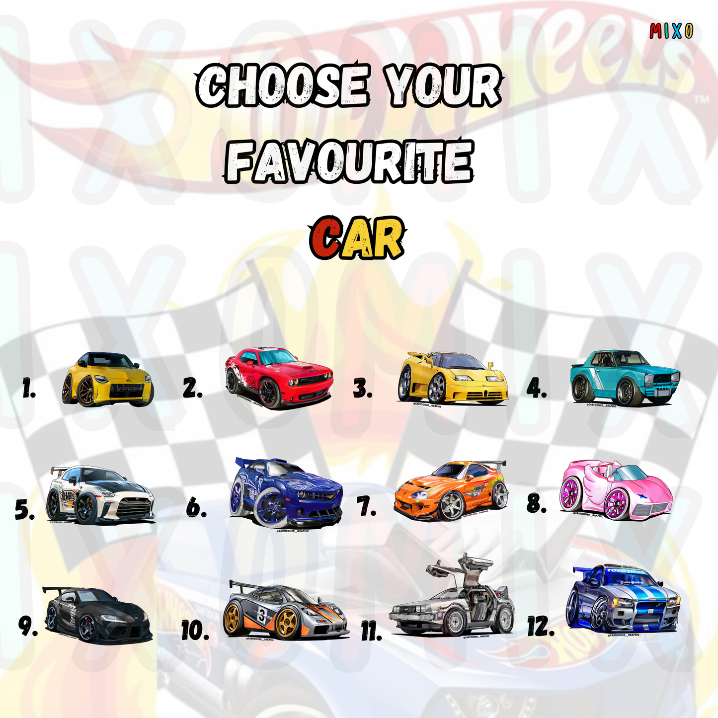 Personalised Hot Wheels Insulated Lunch Bag