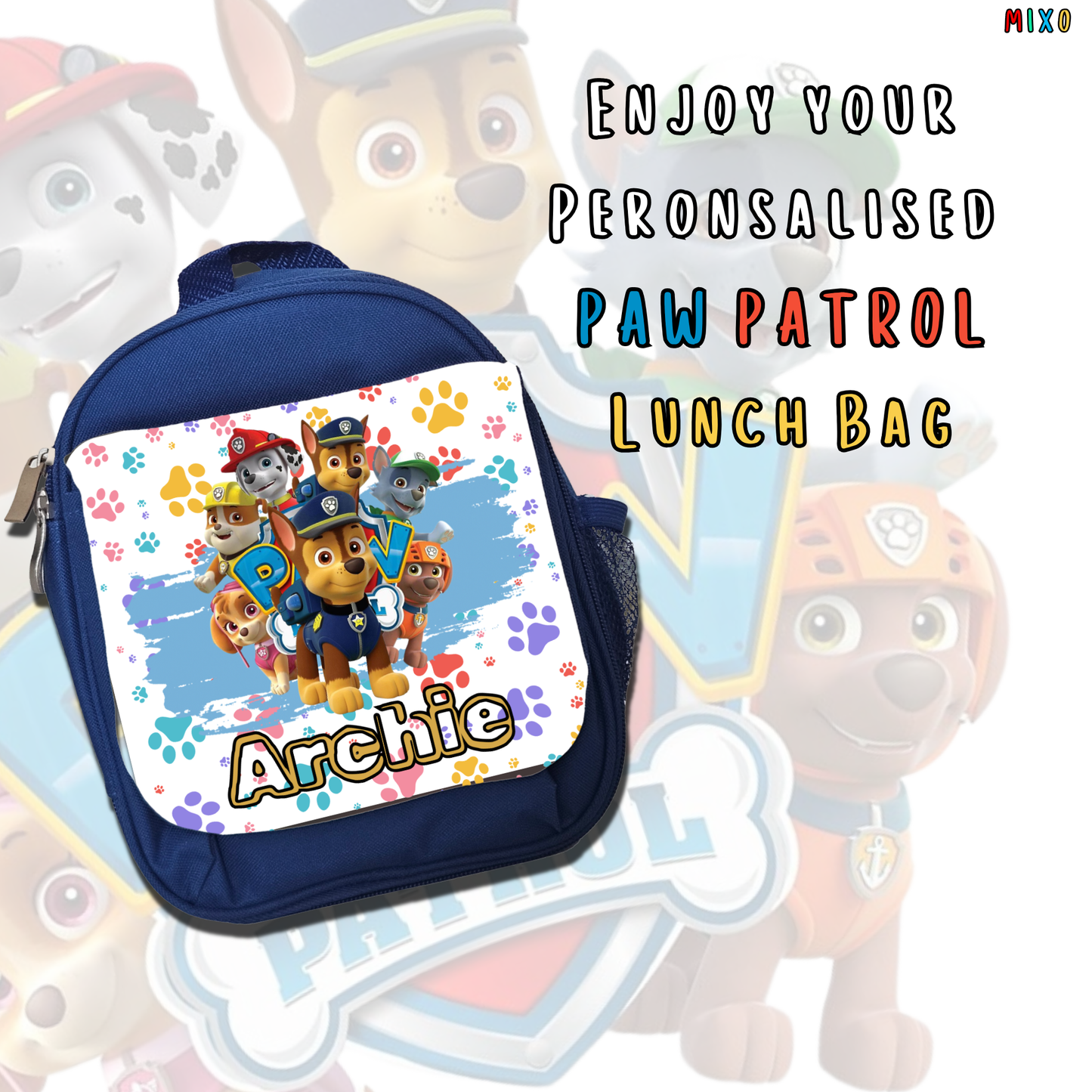 Personalised Paw Patrol Children’s Lunch Bag