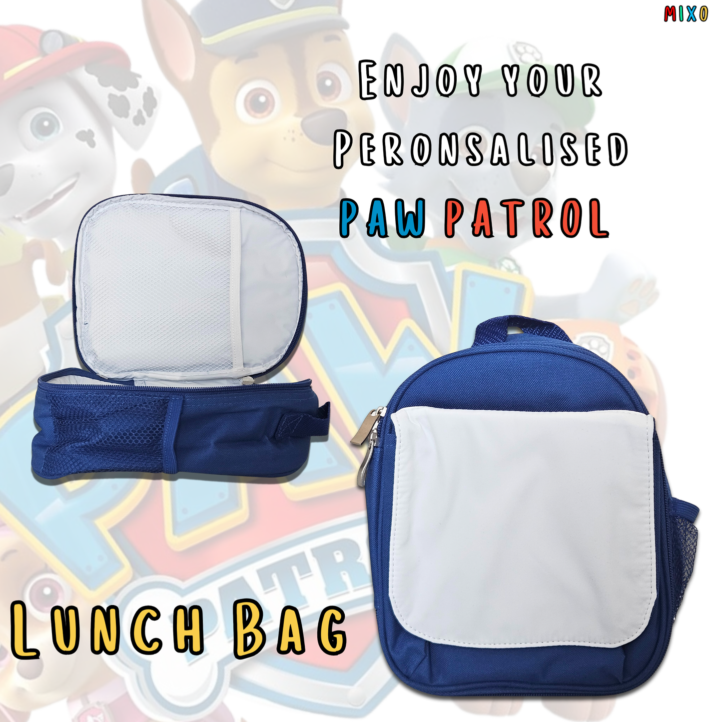 Personalised Paw Patrol Children’s Lunch Bag