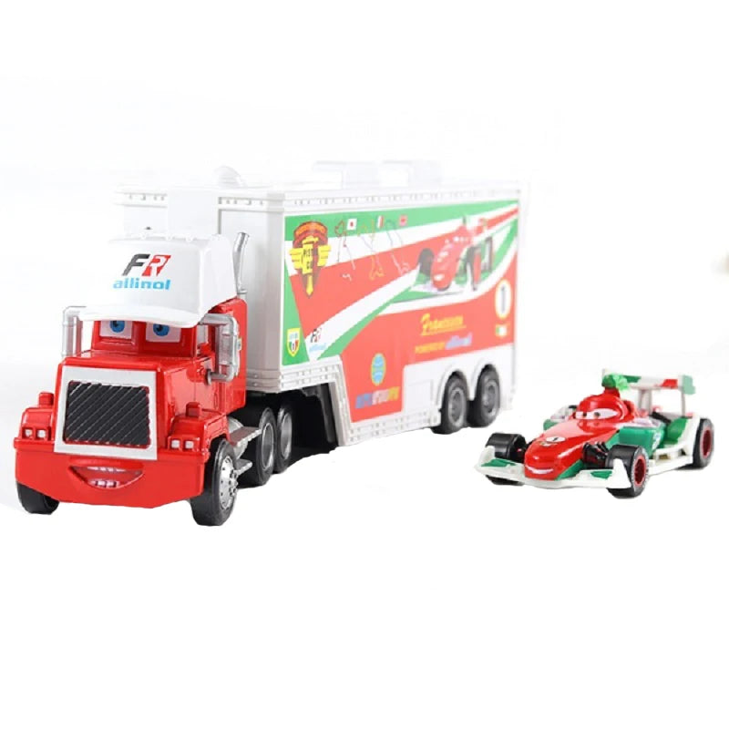Cars 2 Lightning McQueen Toy Truck Set – 3-in-1 Metal Racing Gift