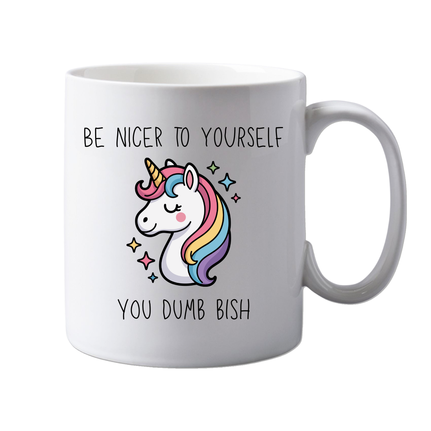 11oz Ceramic Funny, "Be Nice to Yourself" Motivational, Grown up, Office Mug, Novelty Gift, Perfect for Friends, Colleagues, Christmas, Birthdays or Office Secret Santa
