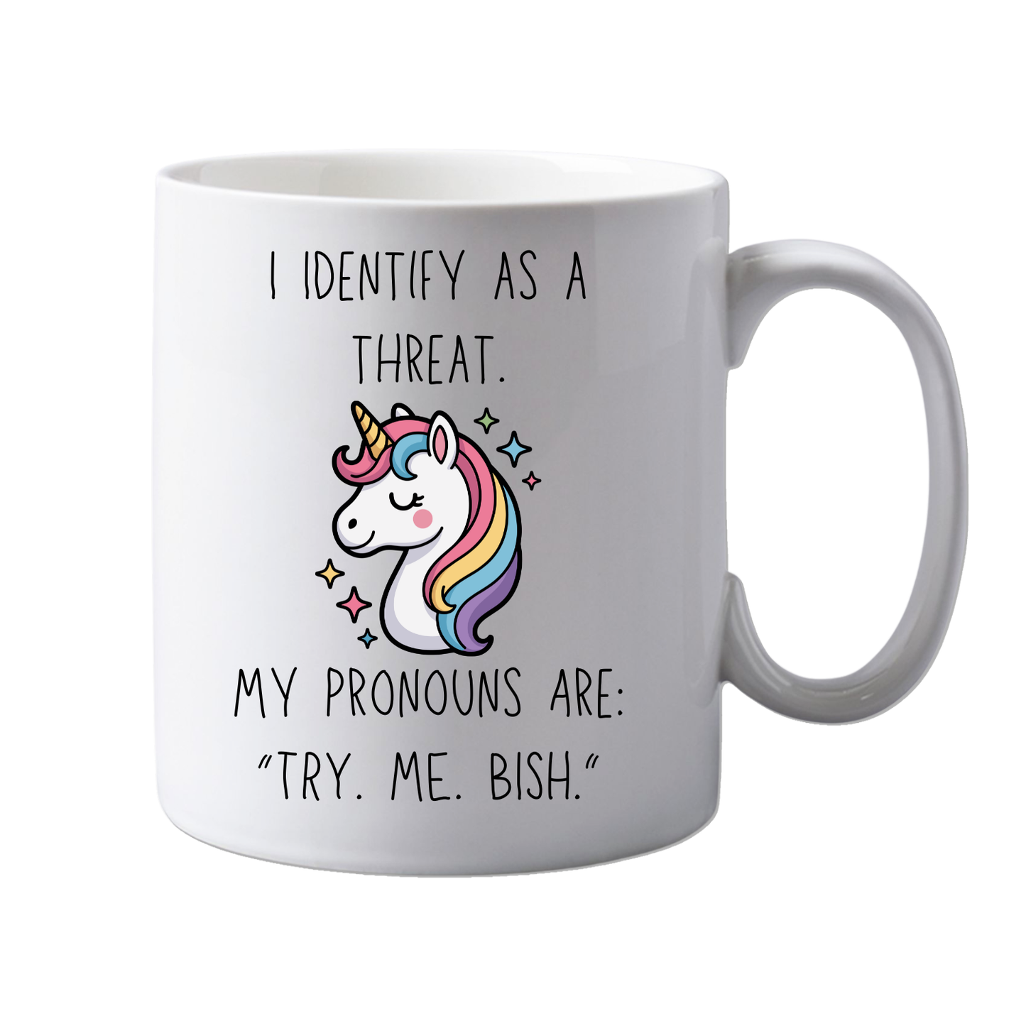 11oz Ceramic Funny, "Try. Me." Grown up, Office Mug, Novelty Gift, Perfect for Friends, Colleagues, Christmas, Birthdays or Office Secret Santa