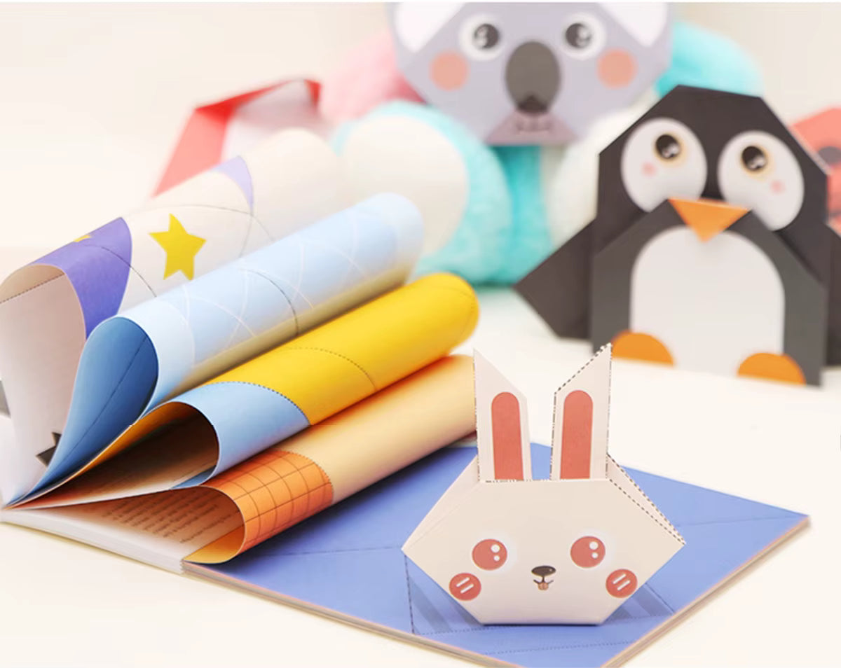 Origami Kit for Kids – 30/96 Sheets Paper Craft Set with Guide Book