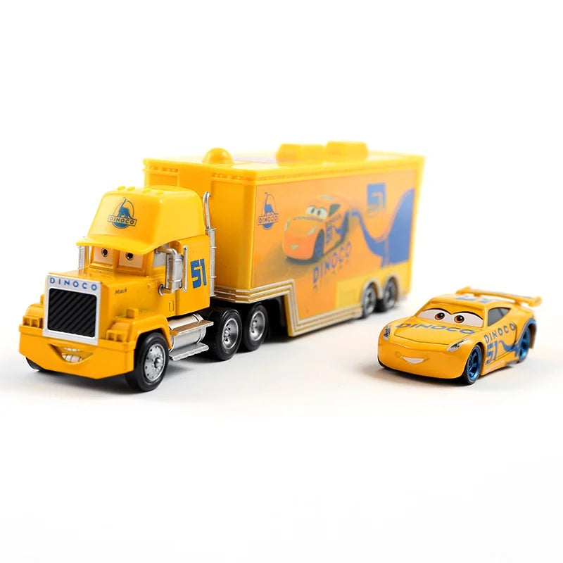 Cars 2 Lightning McQueen Toy Truck Set – 3-in-1 Metal Racing Gift