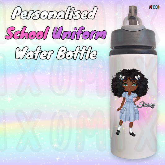 Personalised School Uniform Water Bottle