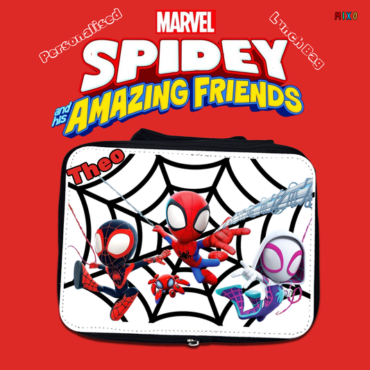 Personalised Spidey and His Amazing Friends Lunch Bag