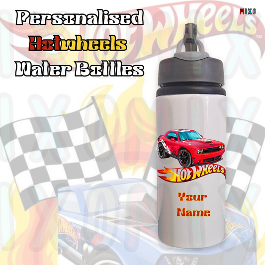Personalised Hotwheels Water Bottle
