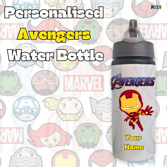 Personalised Avengers Baby Water Bottle