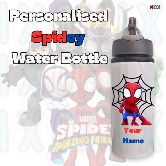 Personalised Spidey Amazing Friends Water Bottle