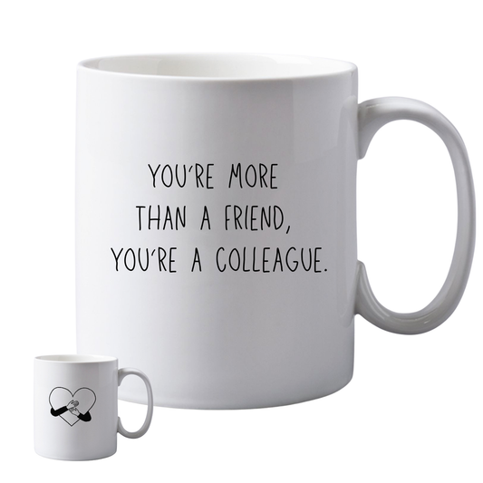 11oz Ceramic Funny, "More than a Friend" Grown up, Office Mug,  Novelty Gift, Perfect for Friends, Colleagues, Christmas, Birthdays or Office Secret Santa