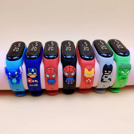 Marvel Kids Smart Watch – Waterproof Children’s Digital LED Watch