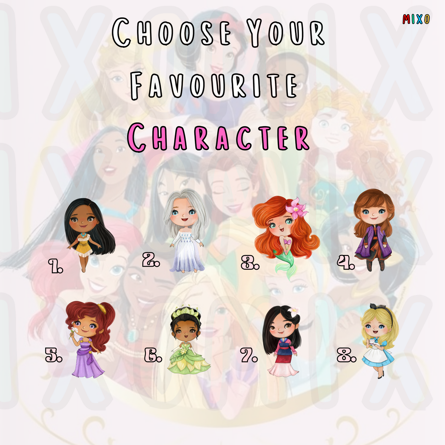 Personalised Disney Princess Water Bottle