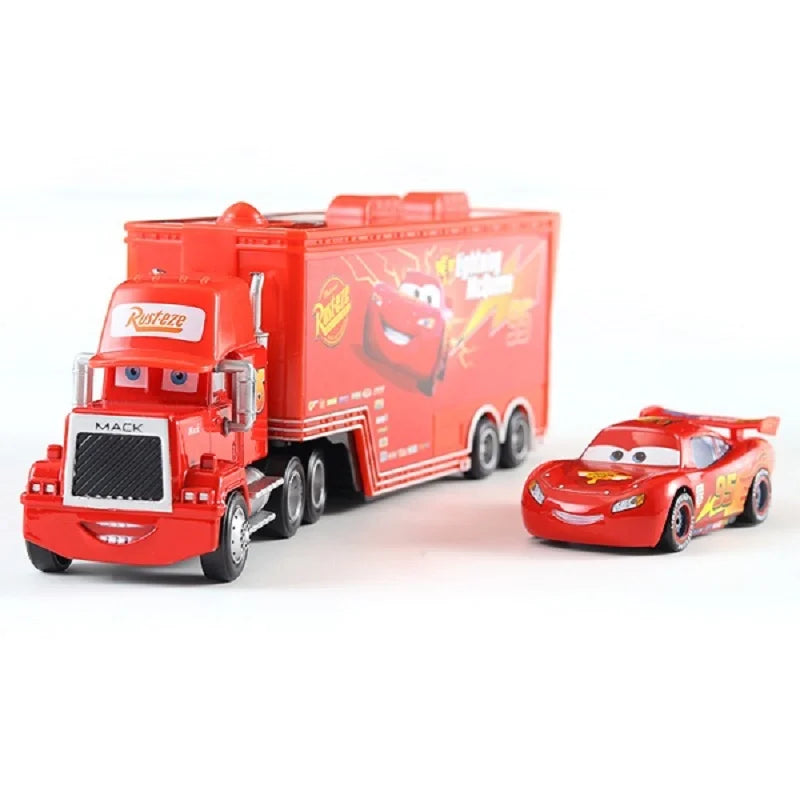 Cars 2 Lightning McQueen Toy Truck Set – 3-in-1 Metal Racing Gift