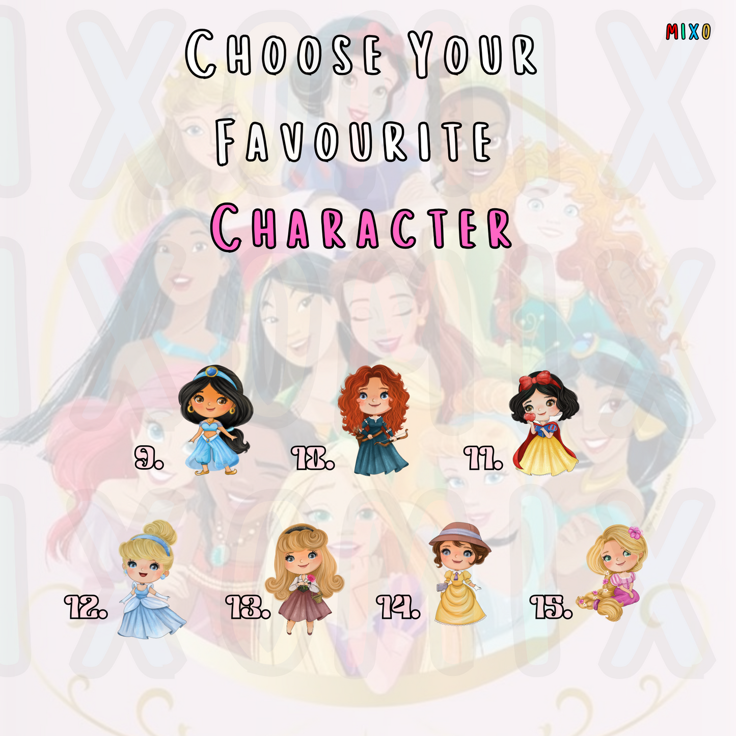 Personalised Disney Princess Water Bottle