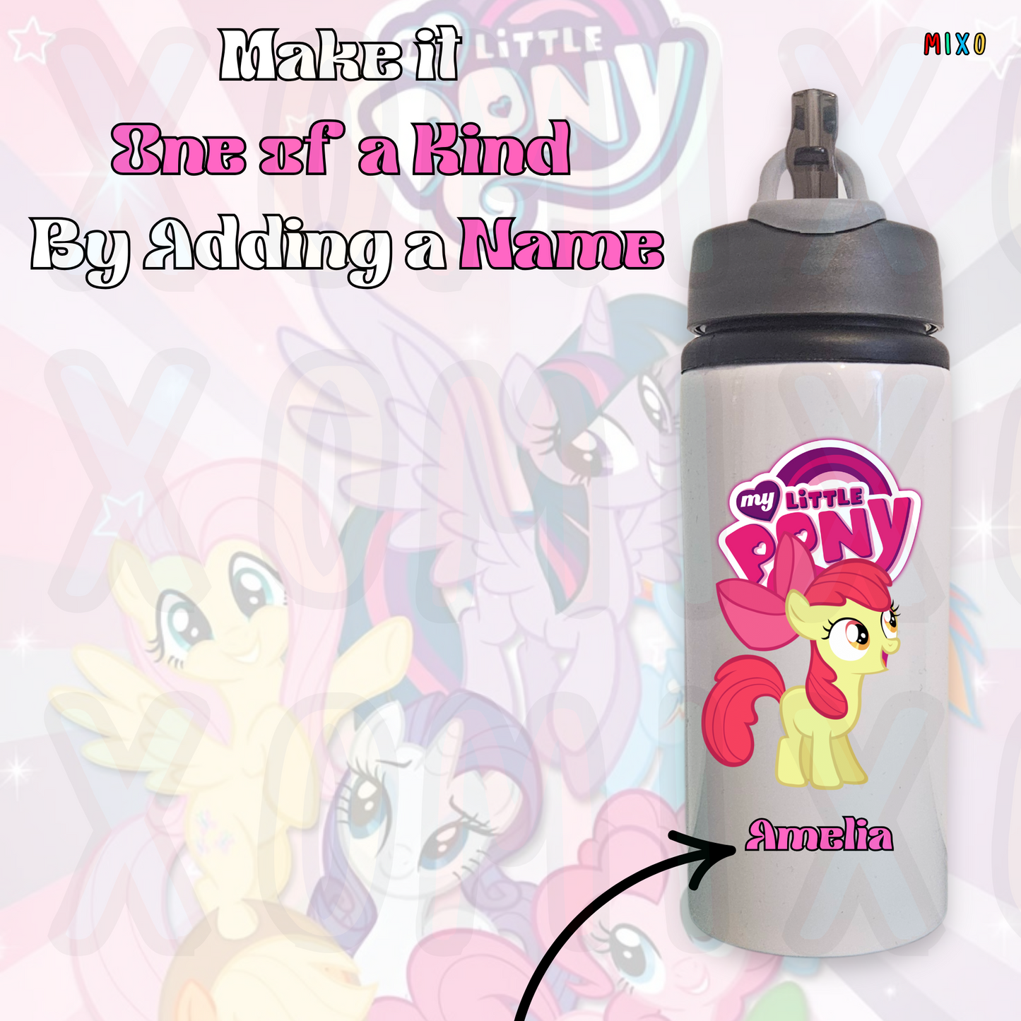Personalised My Little Pony Water Bottle