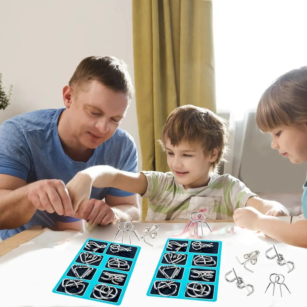 Montessori Metal Educational Toy Set – 8 Pcs Interactive Learning Game