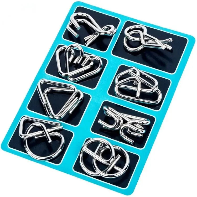 Montessori Metal Educational Toy Set – 8 Pcs Interactive Learning Game