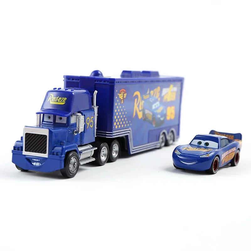 Cars 2 Lightning McQueen Toy Truck Set – 3-in-1 Metal Racing Gift