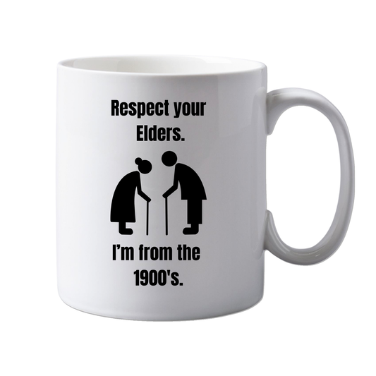 11oz Ceramic Funny, "I'm From the 1900's" Grown up, Office Mug, Novelty Gift, Perfect for Friends, Colleagues, Christmas, Birthdays or Office Secret Santa