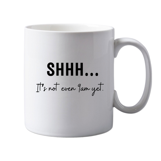 11oz Ceramic Funny, "Shhhh" Office mug, Novelty Gift, Perfect for Friends, Colleagues, Christmas, Birthdays or Office Secret Santa
