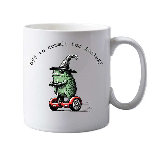 11oz Ceramic Funny, "Tom Foolery" Chilling, Relaxation, Grown up, Office Mug,  Novelty Gift, Perfect for Friends, Colleagues, Christmas, Birthdays or Office Secret Santa