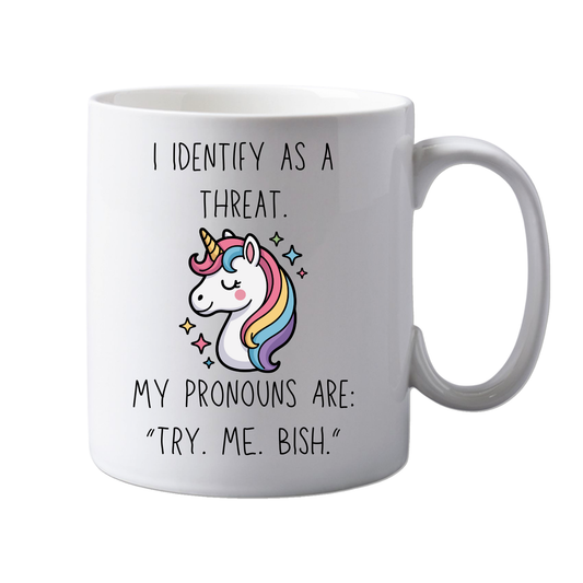 11oz Ceramic Funny, "Try. Me." Grown up, Office Mug,  Novelty Gift, Perfect for Friends, Colleagues, Christmas, Birthdays or Office Secret Santa