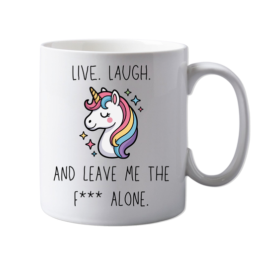 11oz Ceramic Funny, "Live. Laugh. Love" Neurodiverse Best friend Rude Mug, Grown up, Office Mug,  Novelty Gift, Perfect for Friends, Colleagues, Christmas, Birthdays or Office Secret Santa