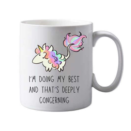 11oz Ceramic Funny, "I'm Doing My Best" Neurodiverse, Grown up, Office Mug,  Novelty Gift, Perfect for Friends, Colleagues, Christmas, Birthdays or Office Secret Santa