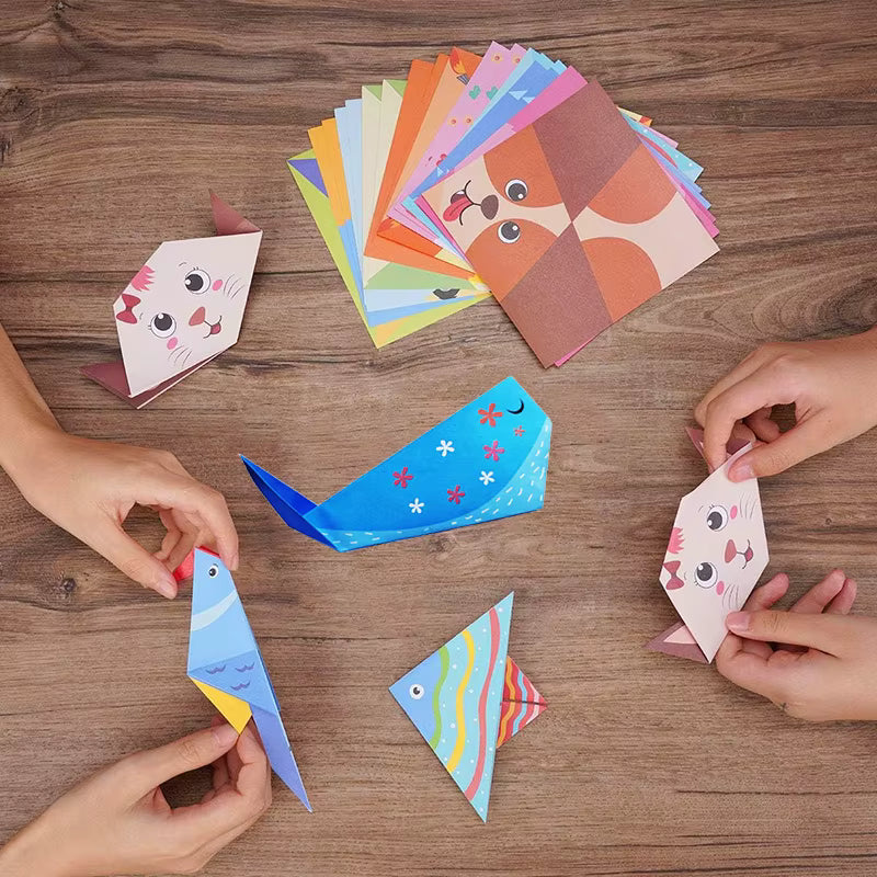 Origami Kit for Kids – 30/96 Sheets Paper Craft Set with Guide Book